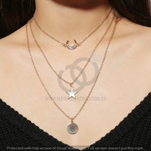 COLLAR TRIPLE BIJOU (BC001)