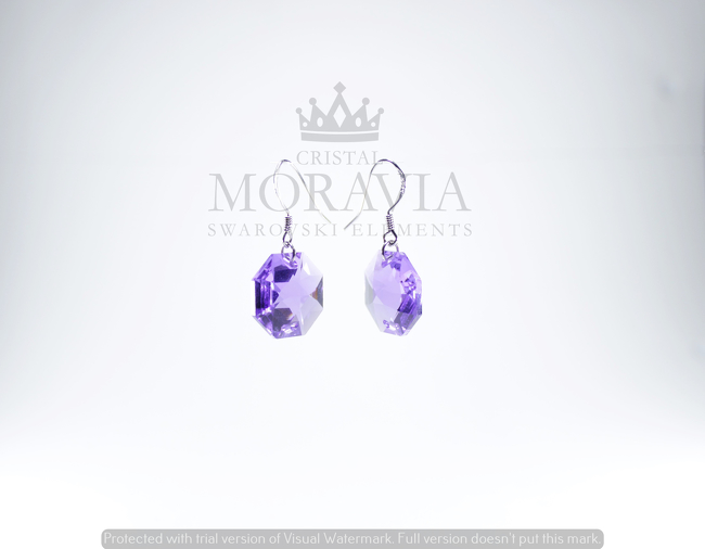 Pendiente con Cristal (MPC0253) PLATA 925