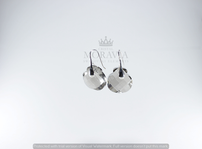 Pendiente con Cristal (MPC0262) PLATA 925