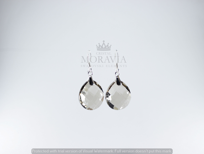 Pendiente con Cristal (MPC0261) PLATA 925