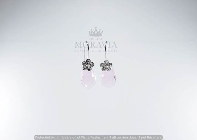 Pendiente con Cristal (MPC0264) PLATA 925