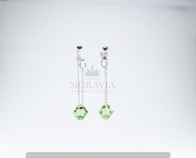 Pendiente con Cristal (MPC0257V) PLATA 925