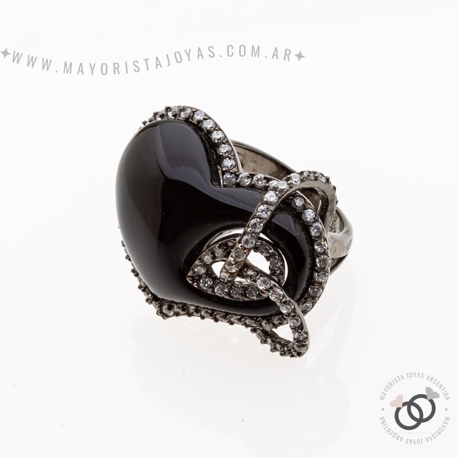 ANILLO PLATA Y CRISTAL (PAC255)