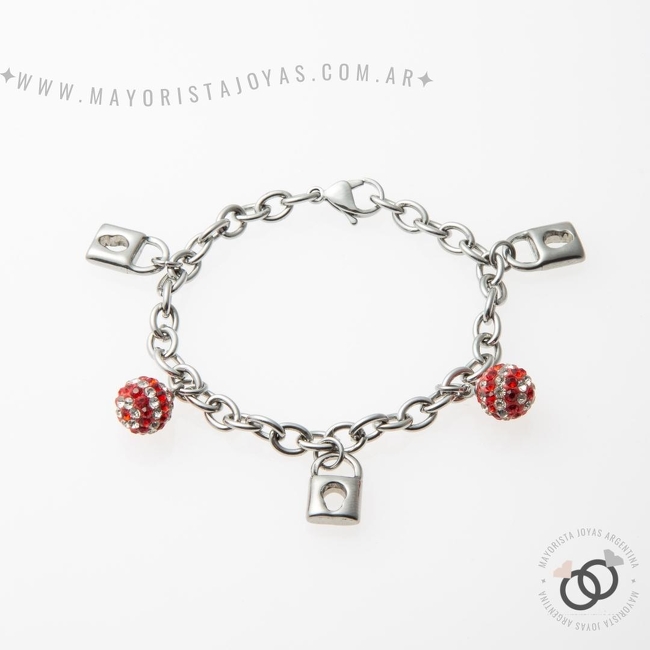 PULSERA ACERO Y ASTERISMO (BAP032)