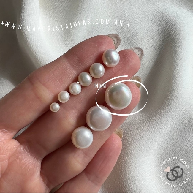 AROS PLATA Y PERLA AGUA DULCE (PPN0158)