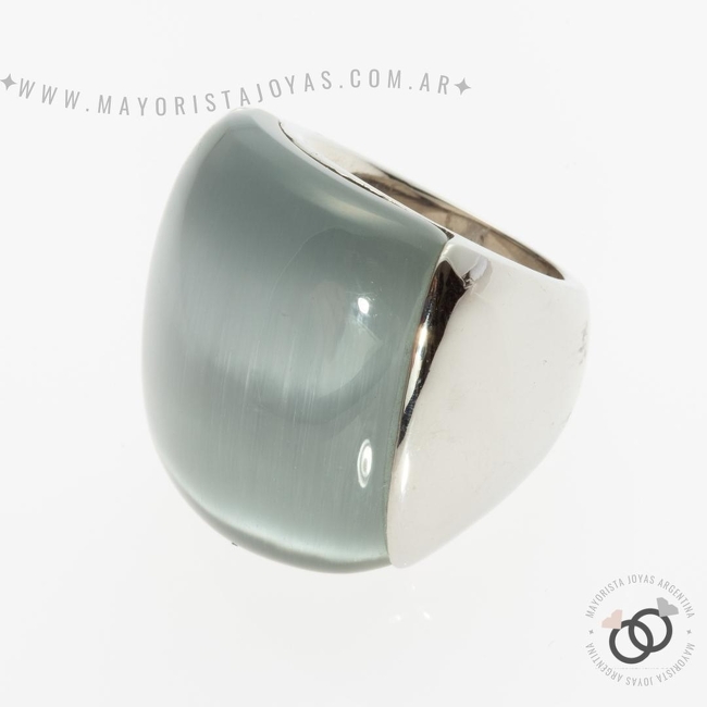 ANILLO ACERO CON PIEDRA (AAP073)