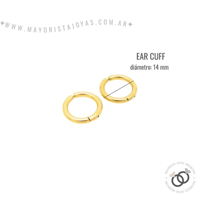 EAR CUFF ACERO QUIRÚRGICO (AQT0004D)