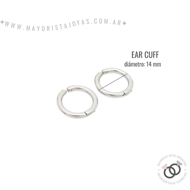 EAR CUFF ACERO QUIRÚRGICO (AQT0004)