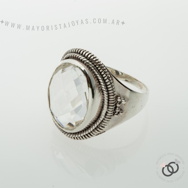 ANILLO PLATA Y PIEDRA (PAP368CC)