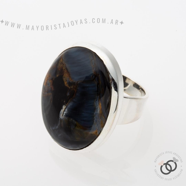 ANILLO PLATA Y PIEDRA (PAP356P)