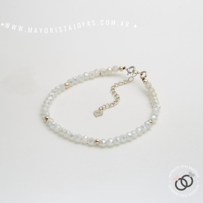 PULSERA PLATA Y CRISTAL (PBC0217)