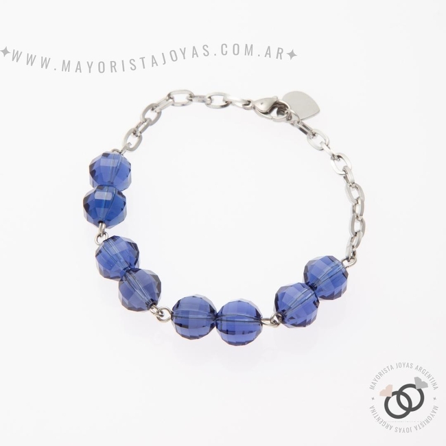 PULSERA ACERO Y ASTERISMO (BAP048)