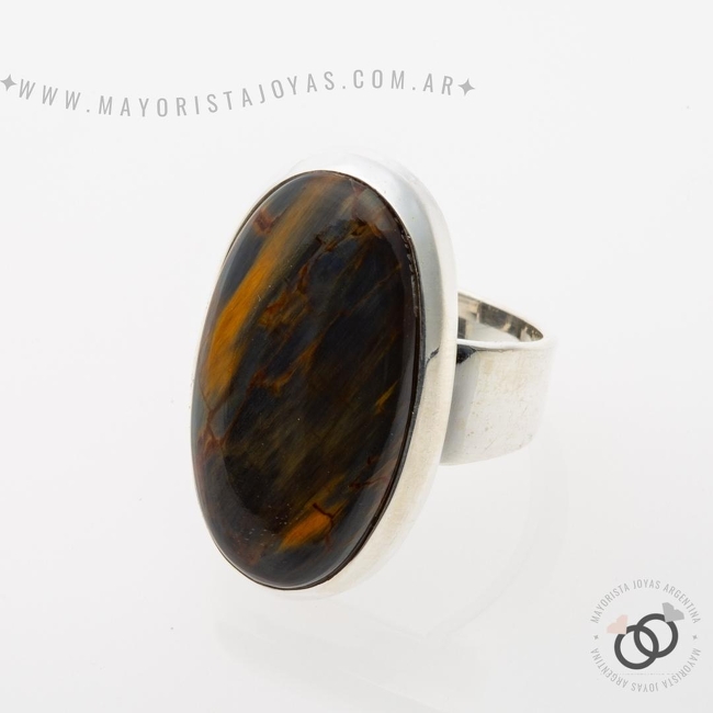 ANILLO PLATA Y PIEDRA (PAP357P)