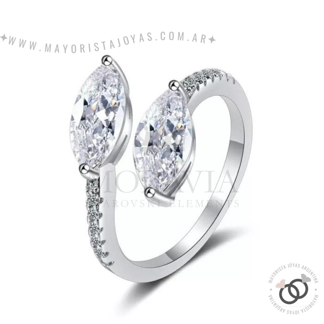 ANILLO CON  CRISTAL (MAN0053)