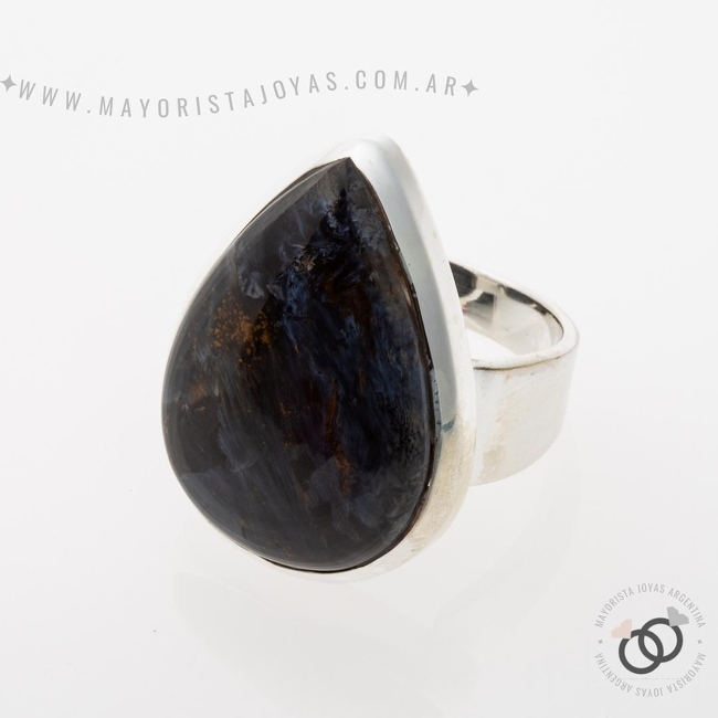 ANILLO PLATA Y PIEDRA (PAP358P)