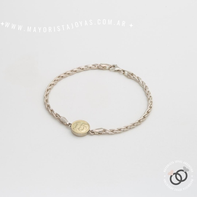 PULSERA PLATA Y ORO (PPO0112)