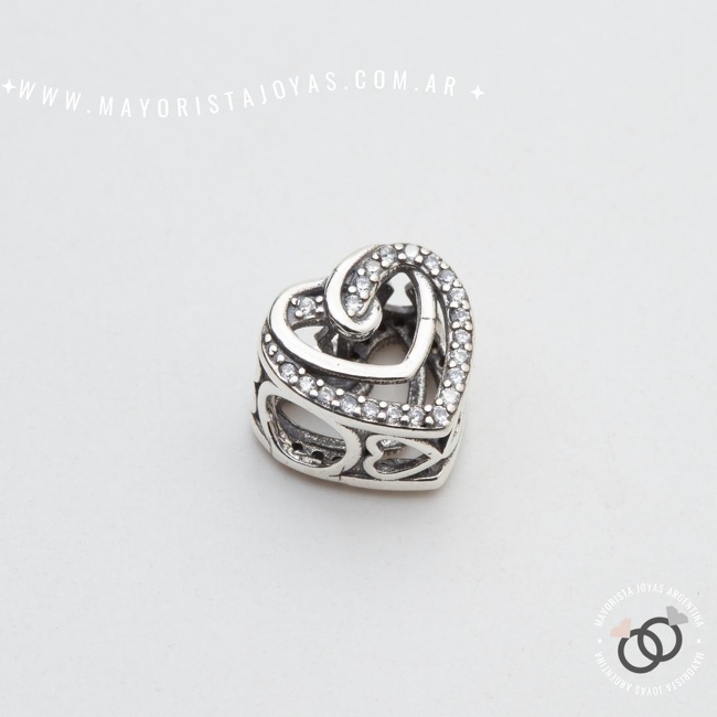 CHARM PLATA Y CUBIC PARA PANDORA (PP0055)