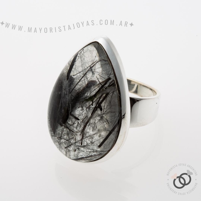 ANILLO PLATA Y PIEDRA (PAP349R)