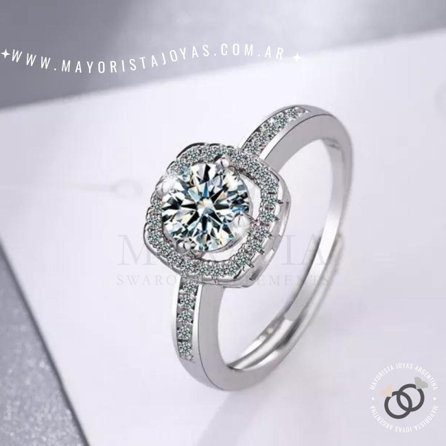 ANILLO CON  CRISTAL (MAN058)