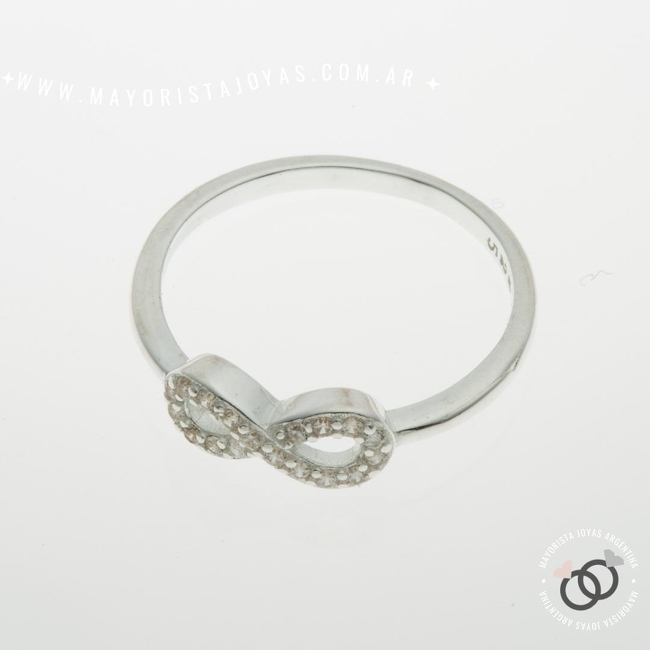 ANILLO PLATA Y CUBIC (PAC0323)