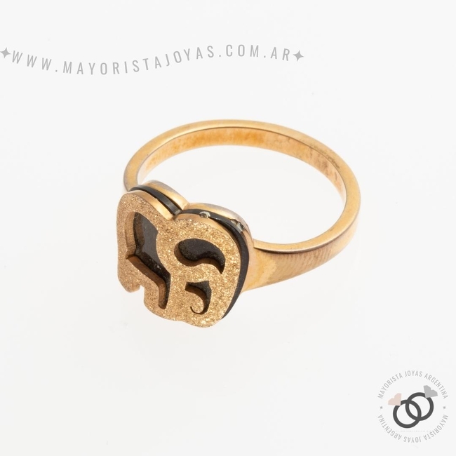 ANILLOS DE ACERO Y PIEDRA (AAP108)