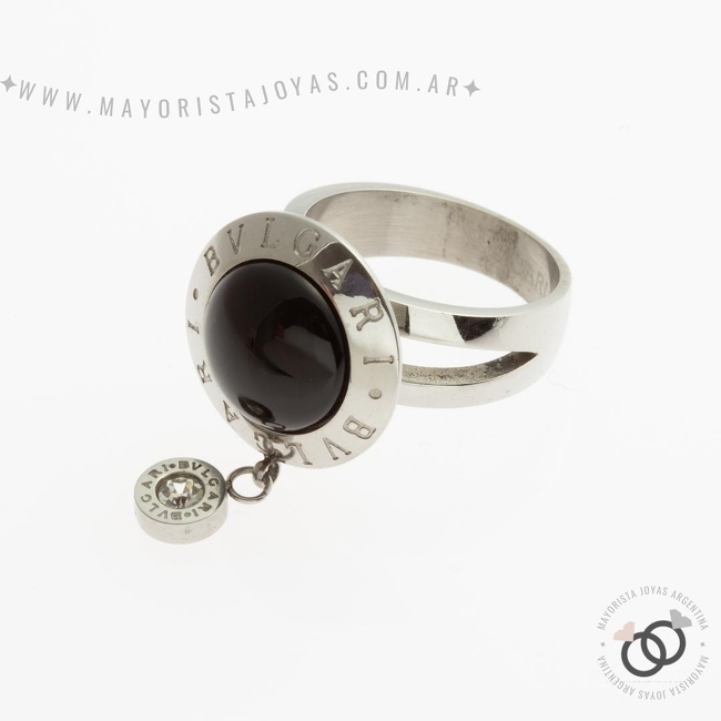 ANILLOS DE ACERO Y PIEDRA (AAP107)