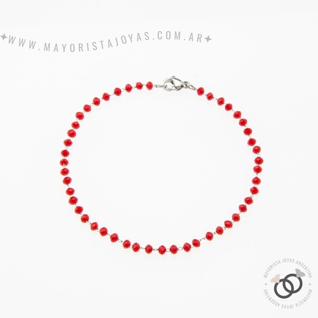 PULSERA CON CRISTALES Y ASTERISMOS (BAP0100)