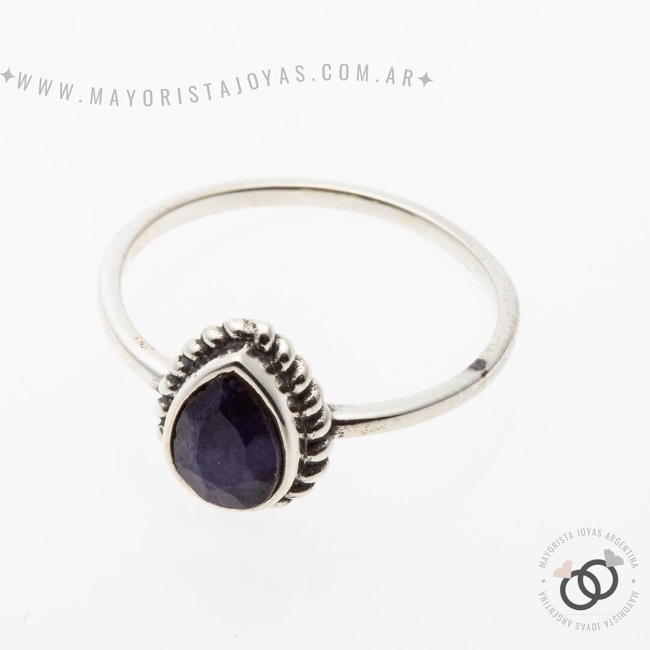 ANILLO PLATA Y PIEDRA (PAP330L)