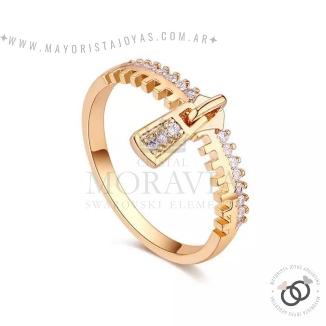 ANILLO CON  CRISTAL (MAN0075)