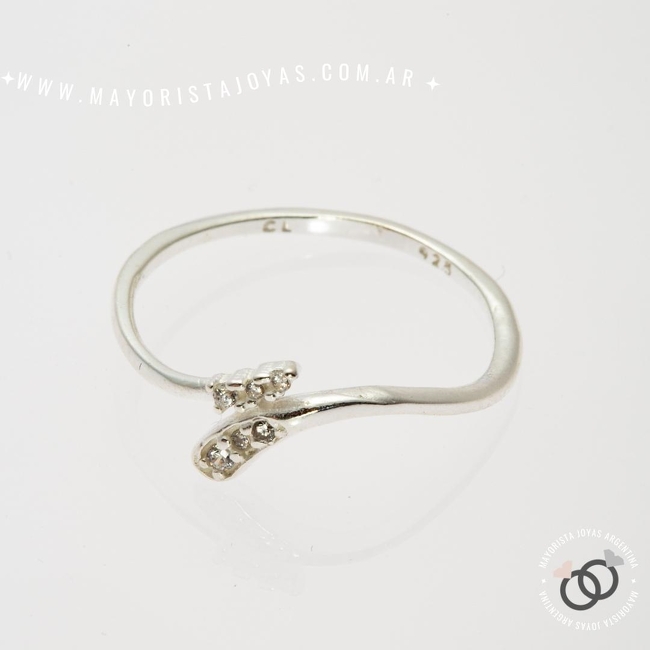 ANILLO PLATA Y CUBIC (PAC0292)