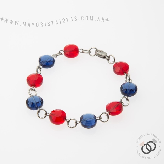 PULSERA ACERO Y ASTERISMO (BAP057)