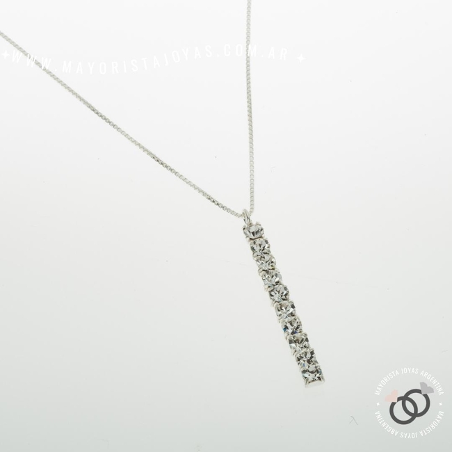 COLLAR PLATA Y CUBIC (PCC107)