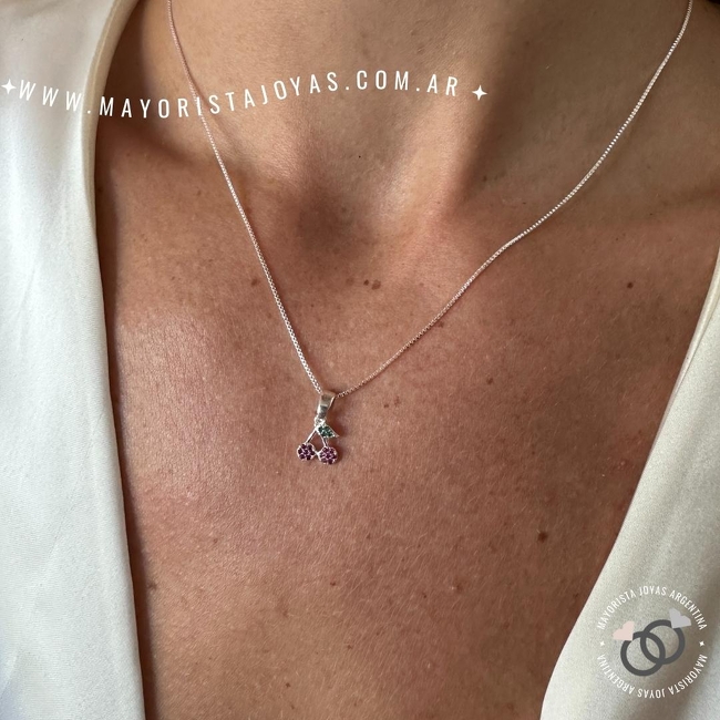 COLLAR PLATA Y CUBIC (PCC0135)