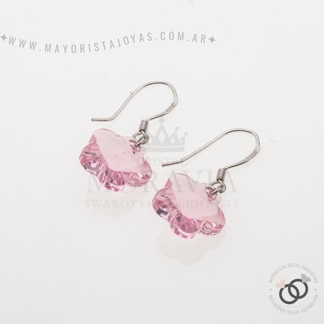 Pendiente con Cristal (MPC0237) PLATA 925