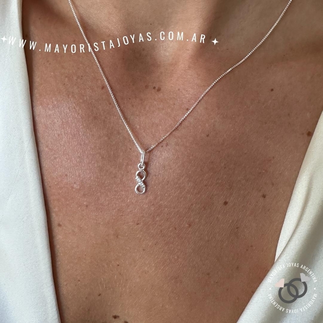 COLLAR PLATA Y CUBIC (PCC0133)