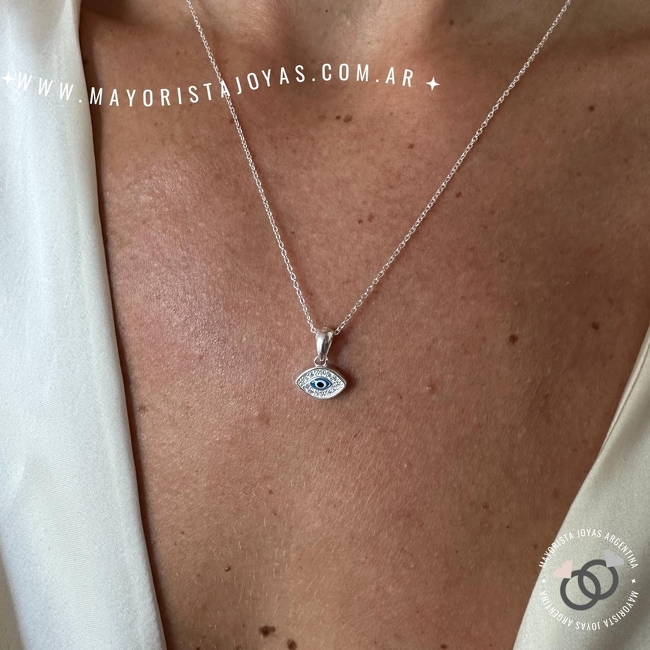 COLLAR PLATA Y CUBIC (PCC0132)