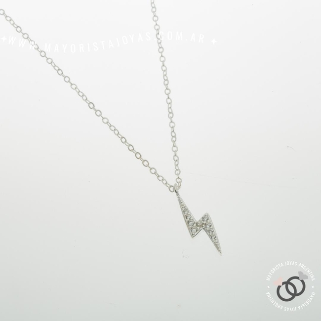 COLLAR PLATA Y CUBIC (PCC105)