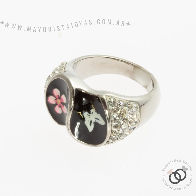 ANILLOS DE ACERO Y PIEDRA (AAP118)