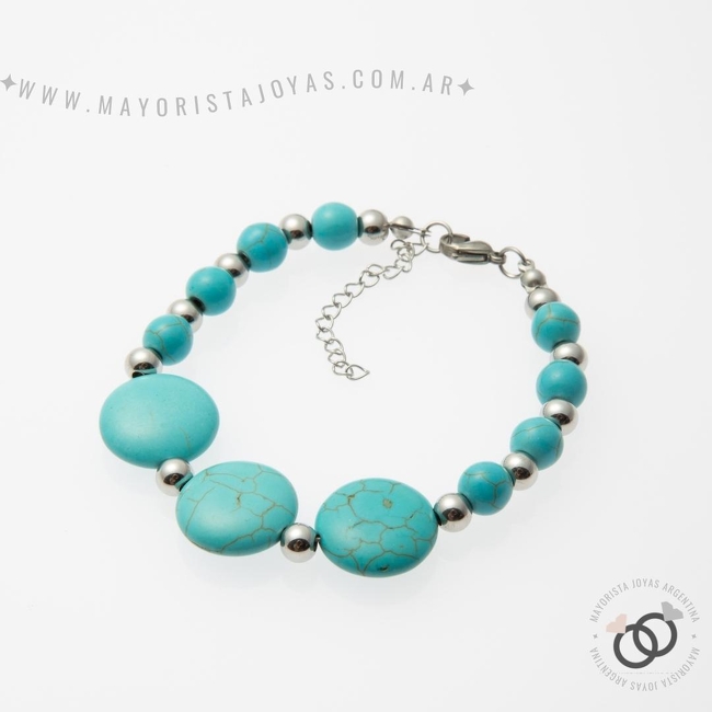 PULSERA ACERO Y ASTERISMO (BAP010)