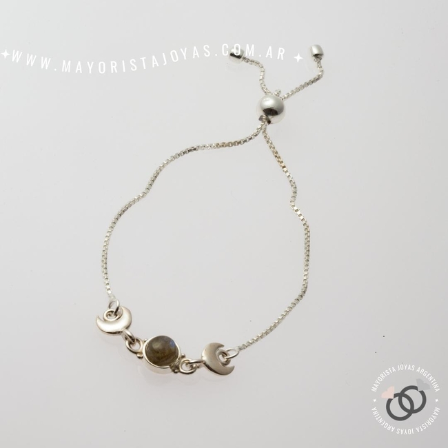 PULSERA PLATA PIEDRAS NATURALES (PBN0066O)