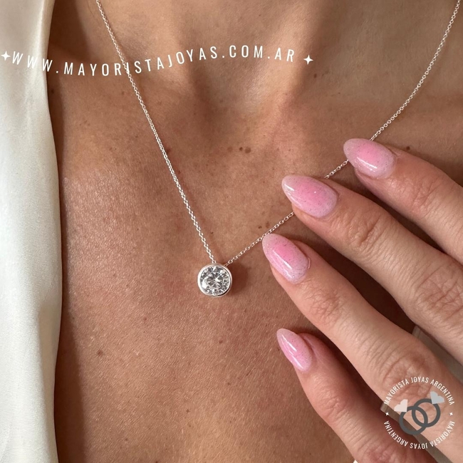 COLLAR PLATA Y CUBIC (PCC0118)