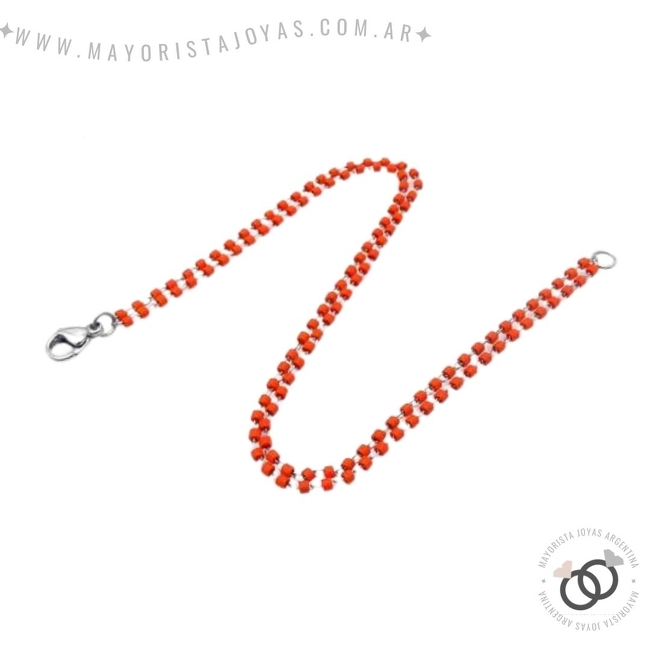 PULSERA CON CRISTALES Y ASTERISMOS (BAP0104)