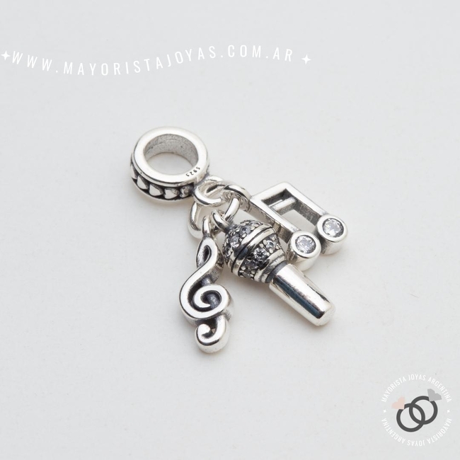 CHARM PLATA Y CUBIC PARA PANDORA (PP0065)