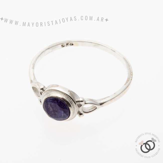 ANILLO PLATA Y PIEDRA (PAP334L)