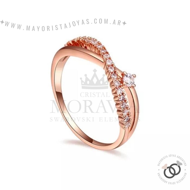ANILLO CON  CRISTAL (MAN0066)