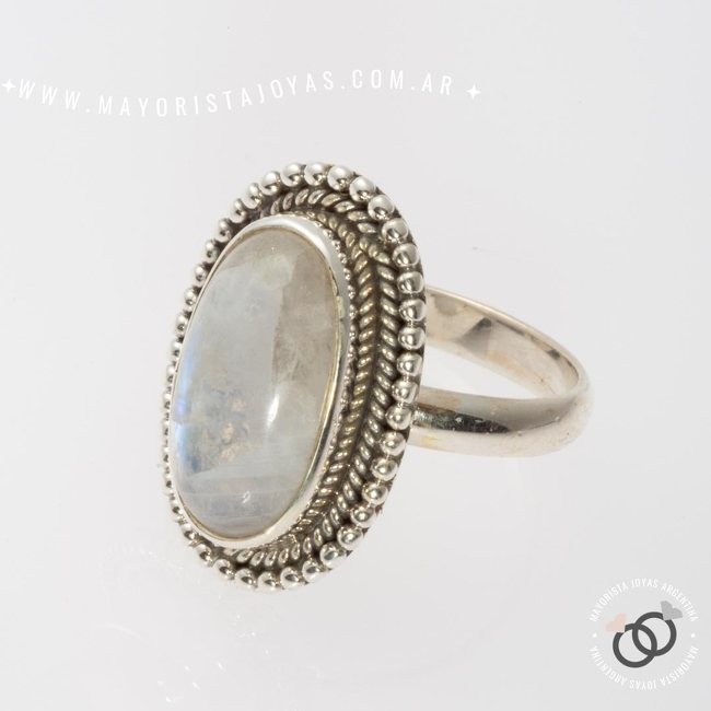 ANILLO PLATA Y PIEDRA (PAP312L)