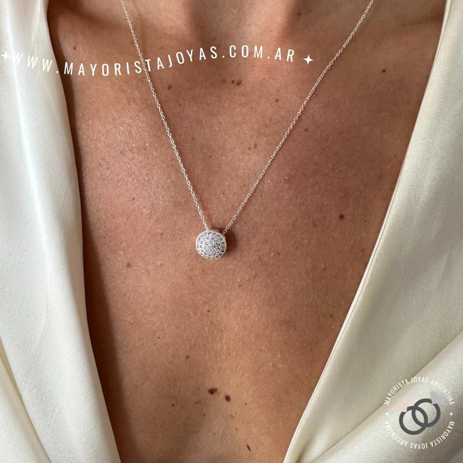 COLLAR PLATA Y CUBIC (PCC0117)