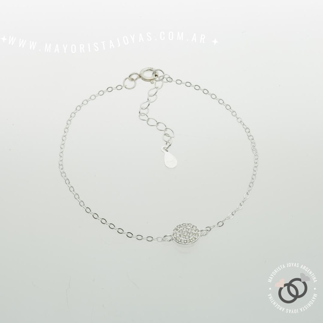 PULSERA PLATA CON CUBIC (PBZ0141)