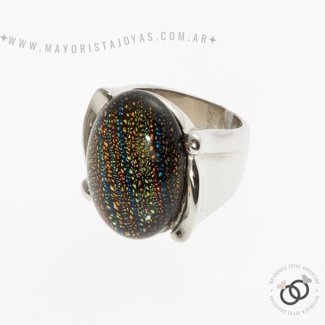 ANILLO ACERO CON PIEDRA (AAP074)