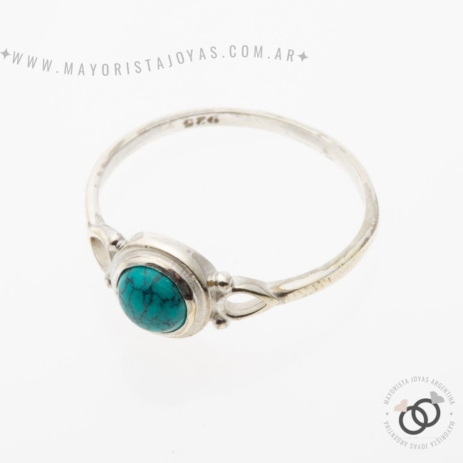 ANILLO PLATA Y PIEDRA (PAP334T)